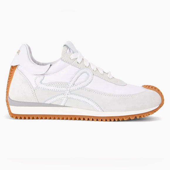 Loewe Shoes - LOEWE Flow Runner Monogram Logo Sneakers White 42- New in Box